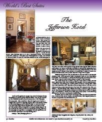 World's Best Suites - The Jefferson Hotel